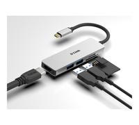 D-LINK USB-C 5-in-1 HDMI SD /microSD card reader