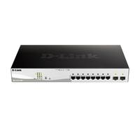 D-Link DGS-1210-10MP commutateur réseau Géré L2/L3 Gigabit Ethernet (10/100/1000) Connexion Ethernet, supportant l'alimentation via ce port (PoE) Noir
