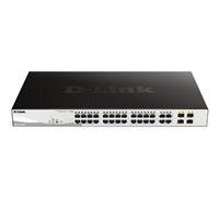 D-Link DGS-1210-28P commutateur réseau Géré L2 Gigabit Ethernet (10/100/1000) Connexion Ethernet, supportant l'alimentation via ce port (PoE) 1U Noir