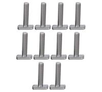 D, Lot de 10 boulons en T à tête de marteau pour porte-vélos Thule, boulons en T avec écrous hexagonaux, pour profilé en aluminium et panneaux solaires photovoltaïques