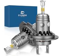 D-Lumina 360° Ampoule H7 LED, 100W 16000LM 6500K, Kit de Remplacement de Phares Super Lumineux pour Halogène pour Voiture 12V, 2 pièces