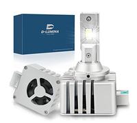D-Lumina Ampoule D3S D3R LED Voiture,6000K Blanc 2×35W 10000LM Kits de conversion LED Ampoule de Phare, Faisceau Haut et Bas,Plug and Play au Remplacement D3S HID D'origine, Lot de 2