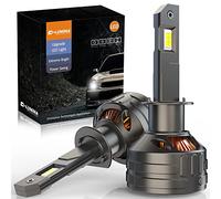 D-Lumina Ampoule H1 LED Future Série,120W 30000LM,kit LED Haute Lumens,Blanc Froid 6500K,étanche IP68 et Système de Refroidissement Avancé,Remplacement de Mise à Niveau Halogène,Lot de 2