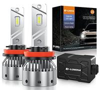 D-Lumina Ampoule H11 Led,100W 16000LM 6500K Blanc Froid,500% Luminosité Super Lumineux Angle de Faisceau Réglable à 360 Degrés H9 H8 Led Antibrouillard Voiture Kit de Conversion IP68 étanche,2 Pièces