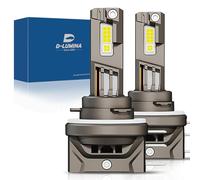 D-Lumina Ampoule H15 LED Anti Erreur Canbus 55W 10000LM 6500K Eclairage Feux de Route et Feux Diurnes 400% de Luminosité Blanc Xénon étanche Kit De Conversion Ampoule CSP Chip, 2 pièces