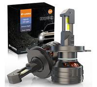 D-Lumina Ampoule H4/9003 LED Future Série,120W 30000LM,kit LED Haute Lumens,Blanc Froid 6500K,étanche IP68 et Système de Refroidissement Avancé,Remplacement de Mise à Niveau Halogène,Lot de 2