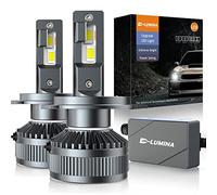 D-Lumina Ampoule H4 LED Voiture Anti Erreur,9-60V Adaptées pour Voitures et Camions,130W 26000LM High Lumens 6500K Blanc,Avec pilote intelligent EMC,Peut être Utilisée Avec Lenticulaire