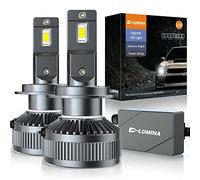 D-Lumina Ampoule H7 LED Voiture Anti Erreur,9-60V Adaptées pour Voitures et Camions,130W 26000LM High Lumens 6500K Blanc,avec Pilote Intelligent EMC,Peut être Utilisée avec Lenticulaire