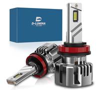 D-Lumina Ampoule H8/H11 LED Canbus 110W 16000LM, Puce CPS 6000K 500% Lumineuse, Refroidissement avec Tube de Cuivre Épais, Lampes LED, 2 pièces