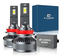 D-Lumina Ampoule H8/H11 LED Voiture Anti Erreur Canbus 130W 26000LM - Chip CPS 6500K 400%, 9 - 60V, pour Voiture et Camion, Adapté pour Lentille et sans Lentille,2 Pièces