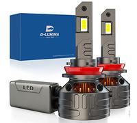 D-Lumina Ampoule H8/H11 LED Voiture Anti Erreur Canbus 160W 30000LM - Chip CPS 6500K 500% Génial,Refroidissement par Tube de Cuivre épais，2 pièces