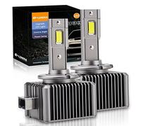 D-Lumina Ampoules LED D1S D1R D1C,70W 16000lm 6500K Blanc brillant Xenon, Kit de Conversion de Lampe de Remplacement HID,Paquet de 2