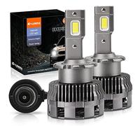 D-Lumina Ampoules LED D2S D2R D2C,70W 16000lm 6500K Blanc Brillant Xenon, Kit de Conversion de Lampe de Remplacement HID,Paquet de 2