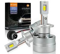 D-Lumina Ampoules LED D2S D2R D2C,90W 18000lm 6500K Blanc Brillant Xenon, Kit de Conversion de Lampe de Remplacement HID,Paquet de 2