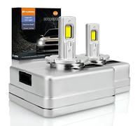 D-Lumina Ampoules LED D5S D5R D5C,90W 18000lm 6500K Blanc Brillant Xenon, Kit de Conversion de Lampe de Remplacement HID,Paquet de 2