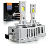 D-Lumina Ampoules LED D8S D8R D8C,90W 18000lm 6500K Blanc Brillant Xenon, Kit de Conversion de Lampe de Remplacement HID,Paquet de 2