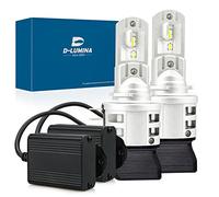 D-Lumina H15 Ampoule de Phare LED 100% Canbus Gratuit sans Erreur 50W + 10 W (lumière du Jour) Décodeur LED supplémentaire 10W Lampe de Voiture Automatique Ampoule de Conversion 6500K - Lot de 2