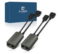 D-Lumina H15 Phare LED Canbus Décodeur Harnais Anti-Scintillement, Ampoules Résistance Décodeurs Harnais Sans Erreur pour Kit de Conversion de Phare LED Avertissement (1 Paire)