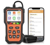 D-Lumina V521 OBD2 Diagnostic Français Automobile, OBD2 Diagnostic Auto Valise Voiture,Voyant Moteur, Lecteur de Codes, Suppression des Codes D'erreur, Recherche DTC, Données en Temps Réel