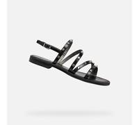 Geox Sandales plates D Maddalusiac H Femme Noir 39 EU