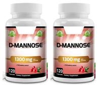 D-Mannose 1300mg 120 Capuchons Ut Infection Urinaire/ Foie Fonction/Vessie