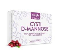 D Mannose Cystite Femme 2000 mg PiùLife, 45 Comprimés | Canneberge, Pure et Probiotiques, Pour l’équilibre de la Flore Intime et Confort Urinaire Féminin, Sans Gluten, Sans Lactose