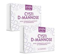 D Mannose Cystite Femme avec Canneberge PiùLife - 2000 mg D-Mannose Pure et Probiotiques - Pour l’équilibre de la Flore Intime et Confort Urinaire Féminin - 90 Comprimés