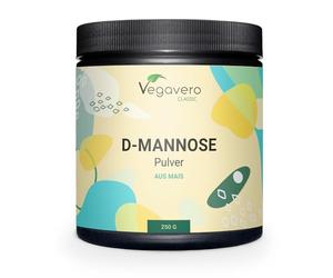 D-Mannose Poudre Vegavero® | 250 g - Pour plus de 4 mois | 100% NATUREL & PUR | 2000mg par dose | Testé en Laboratoire | Sans Additifs | Confort Urinaire | VEGAN