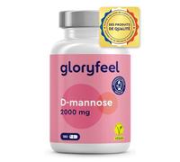 D-Mannose Pur 2000mg par Dose Quotidienne, 180 Capsules, 100% Végétalien et Naturel, Hautement Biodisponible, Sans Arômes ni Additifs, Testé en Laboratoire