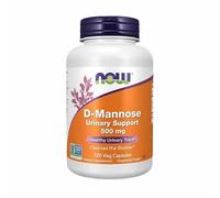 Now Foods Complément alimentaire D-Mannose 500 mg Soutien urinaire 120 gélules végétales