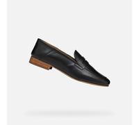 Geox Femme D MANTINEA A Flâneur, Black, 37.5 EU
