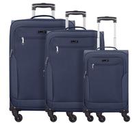 D&N Ensemble de bagages bleu nuit / vert clair, Taille One Size