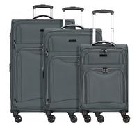 D&N Ensemble de bagages gris foncé, Taille One Size