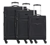 D&N Ensemble de bagages noir, Taille One Size