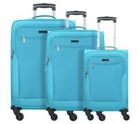 D&N Ensemble de bagages turquoise / vert clair, Taille One Size