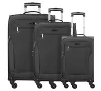 D&N Ensemble de bagages vert clair / noir, Taille One Size