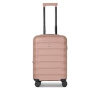 d&n South Dakota 4 roulettes Trolley de cabine S 55 cm avec soufflet d'extension or rose