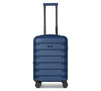 d&n South Dakota 4 roulettes Trolley de cabine S 56 cm avec soufflet d'extension bleu