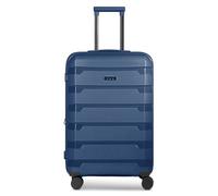 d&n South Dakota 4 roulettes Trolley M 66 cm avec soufflet d'extension bleu