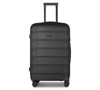 d&n South Dakota 4 roulettes Trolley M 66 cm avec soufflet d'extension noir