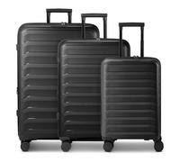 d&n Toronto 4 roulettes Set de valises 3 pièces avec soufflet d'extension noir