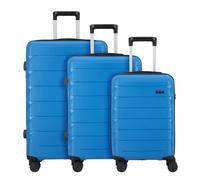 d&n Travel Line 4100 4 roues Set de valises 3 pièces bleu