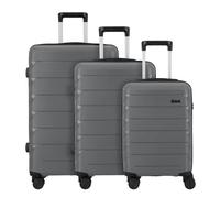 d&n Travel Line 4100 4 roues Set de valises 3 pièces gris