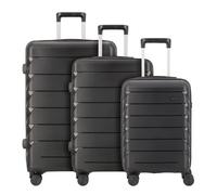 d&n Travel Line 4100 4 roues Set de valises 3 pièces noir