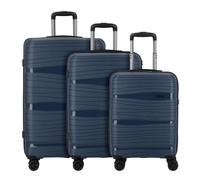 d&n Travel Line 4300 4 roulettes Set de valises 3 pièces bleu
