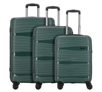 d&n Travel Line 4300 4 roulettes Set de valises 3 pièces vert