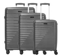 D+N Travel Line 4600 Lot de 3 valises à roulettes, gris