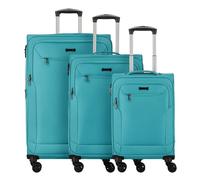 d&n Travel Line 6804 Set de valises à 4 roulettes 3pcs. bleu pétrole