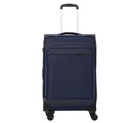 d&n Travel Line 9504 4 roues Valise cabine M 67 cm '"avec soufflet d''extension"' bleu