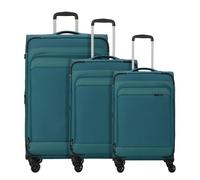 d&n Travel Line 9504 4 roulettes Set de valises 3 pièces avec soufflet d'extension vert